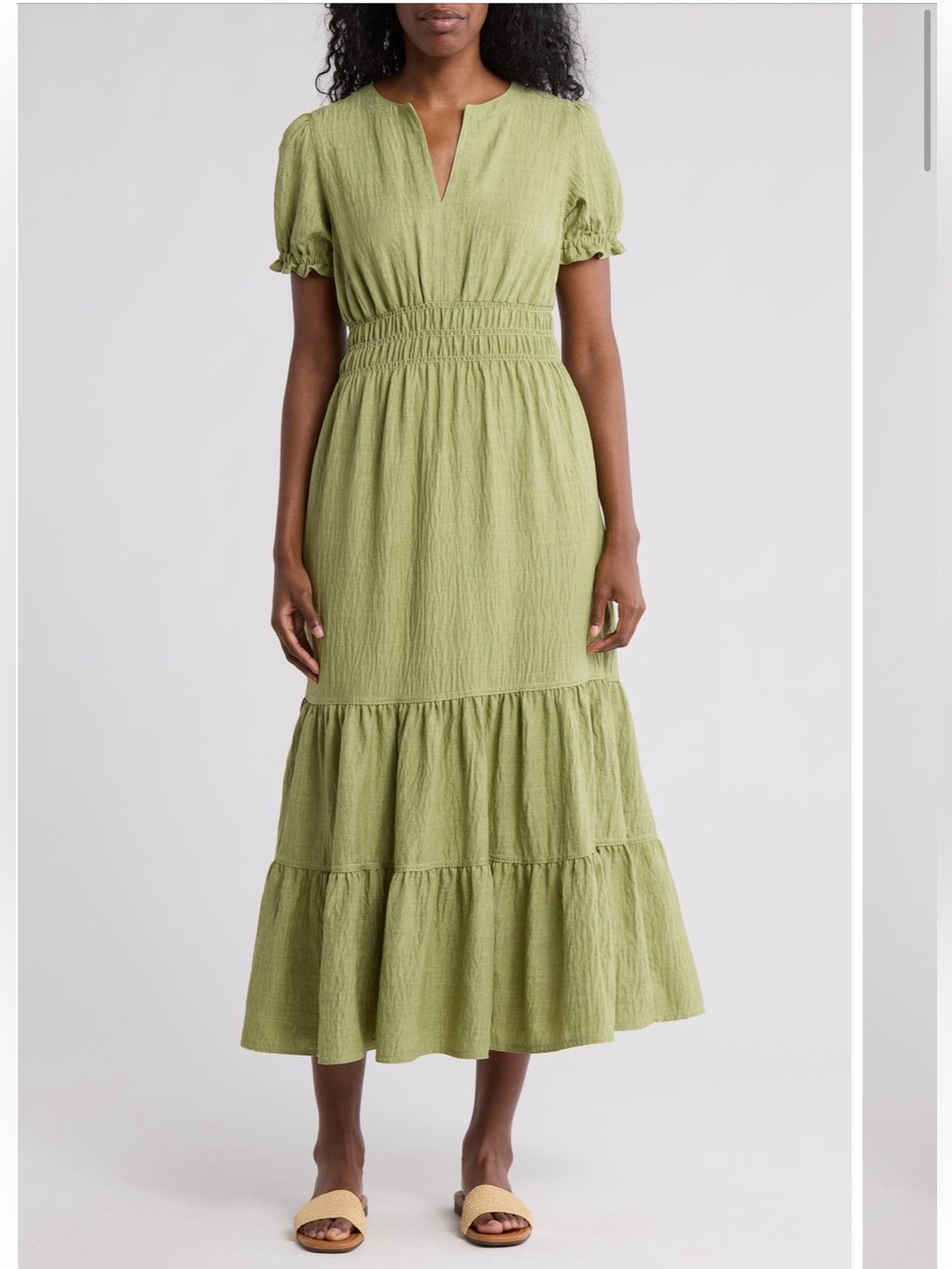 NWT Max Studio Tiered Crepe Maxi Dress